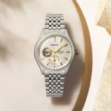 Seiko Presage Automatikuhr Shiro iro bicolor Open Heart SPB480J1