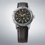 Seiko Presage Automatikuhr Style 60 Skeleton mit dunkelbraunen Lederband SSA461J1