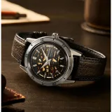 Seiko Presage Automatikuhr Style 60 Skeleton mit dunkelbraunen Lederband SSA461J1