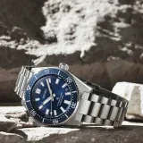 Seiko Prospex 1965 Heritage Diver`s Automatikuhr silberfarben blau SPB451J1