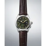 Seiko Prospex Land Alpinist Automatikuhr grün braun mit Lederband SPB507J1