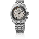 Seiko Prospex Speedtimer Automatikuhr silberfarben weiss schwarz SPB513J1