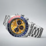Seiko Prospex Speedtimer Pogue Solar Chronograph silberfarben orange blau rot SSC947P1