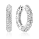 SIF JAKOBS Creole Ohrringe Carrara Medio mit Zirkonias SJ-E2474-CZ