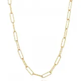 SIF JAKOBS Halskette Luce Grande Chain 925er Silber goldfarben SJ-C12292-SG