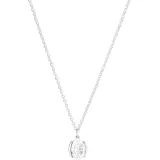 SIF JAKOBS Kette Ellisse Carezza 925er Silber mit weissem Zirkonia SJ-N2353-CZ