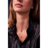 SIF JAKOBS Kette Ellisse Carezza 925er Silber mit weissem Zirkonia SJ-N2353-CZ