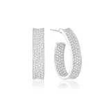 SIF JAKOBS Ohrringe Felline Concavo 925er Silber SJ-E2390-CZ