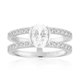 SIF JAKOBS Ring Elisse Carezza 925er Silber Gr. 52 mit Zitkonias SJ-R2357-CZ-52