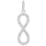 s.Oliver Anhänger 925 Silber rhodiniert Infinity mit Zirkonia 2032950