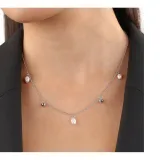 s.Oliver Halskette 925 Silber mit Muschelkernperlen 45 cm 2037815