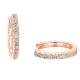 s.Oliver Ohrringe Creolen 925 Silber rosevergoldet mit Zirkonia 2032850