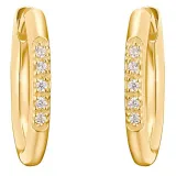 s.Oliver Ohrringe Creolen Silber 925 vergoldet mit Zirkonia 2032825