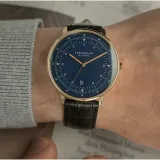 STERNGLAS Armbanduhr Hamburg Marine Limited Edition mit Lederband S01-HHM07-HE03