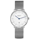 STERNGLAS Damenuhr NAOS XS Milanaiseband silberfarben weiß S01-ND01-MI01