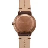 STERNGLAS Hamburg Automatik Armbanduhr dunkelblau bronze S02-HH27-VI17