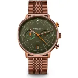 STERNGLAS Hamburg Chronograph Mecha Quarz Werk Bronze olive Edelstahlband S01-HC35-ME10