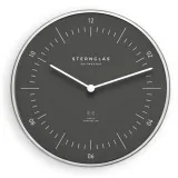 STERNGLAS Wanduhr Funk Naos dunkelgrau silberfarben S14-009