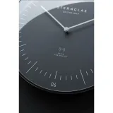 STERNGLAS Wanduhr Funk Naos dunkelgrau silberfarben S14-009