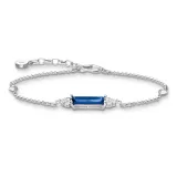 Thomas Sabo Armband mit blauem Stein Silber 925 A2018-166-1-L19V
