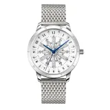 Thomas Sabo Damenuhr Schneeflocke 3D mit Milanaiseband 33 mm WA0391-201-202