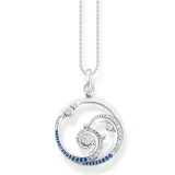 Thomas Sabo Halskette Welle mit blauen Steinen Silber 925 KE2143-644-1-L45V