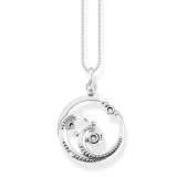 Thomas Sabo Halskette Welle mit blauen Steinen Silber 925 KE2143-644-1-L45V