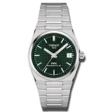 Tissot Automatikuhr PRX Powermatic 80 dunkelgrün silberfarben 35 mm T137.207.11.091.00