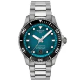 Tissot Automatikuhr Seastar 1000 Powermatic 80 schwarz türkis Edelstahl T120.807.11.091.00