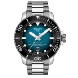 Tissot Automatikuhr Seastar 2000 Power 80 silberfarben schwarz blau T120.607.11.041.01