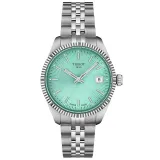 Tissot Ballade Damenuhr Quarz silberfarben grün 34 mm T156.210.11.091.00