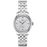 Tissot Damenuhr Automatik Le Locle silberfarben mit Gliederband T006.207.11.038.00