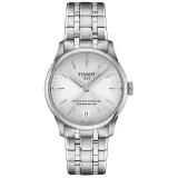 Tissot Damenuhr Chemin des Tourelles 34 mm Automatik Powermatic 80 silberfarben