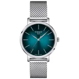 Tissot Damenuhr Everytime Zifferblatt mit türkisem Verlauf T143.210.11.091.00