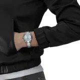 Tissot Damenuhr PR 100 Edelstahl silberfarben eisblau T150.210.11.351.00
