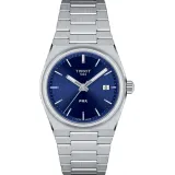 Tissot Damenuhr PRX 35 blau silberfarben Edelstahlband T137.210.11.041.00