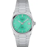 Tissot Damenuhr PRX Powermatic 80 silberfarben türkis T137.207.11.091.01