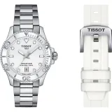 Tissot Damenuhr T-Sport Seastar 1000 silbern mit Zusatzband T120.210.11.011.00