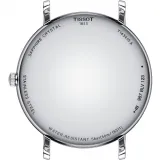 Tissot Herrenuhr Everytime Gent 40 mm blau und schwarzes Lederband T143.410.16.041.00