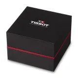 Tissot Herrenuhr Goldrun 18Kt 750er Gold mit schwarzem Lederband T922.410.16.011.00