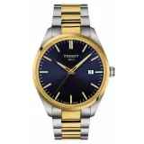 Tissot Herrenuhr PR100 40 mm blau silber goldfarben mit Edelstahlband T150.410.22.041.00