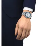 Tissot Herrenuhr PR516 Automatik Chronograph silberfarben blau T149.462.11.011.00