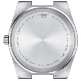Tissot Herrenuhr PRX 40 205 Quarz schwarz silberfarben mit Kautschukband T1374101705100