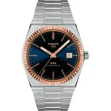 Tissot Herrenuhr PRX Powermatic 80 Edelstahlband 18K Rosegold Lünette T931.407.41.041.00