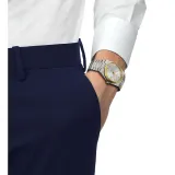 Tissot Herrenuhr PRX Powermatic 80 silberfarben18K Gold Lünette T931.407.41.031.01