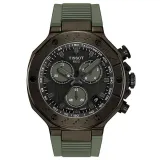 Tissot Herrenuhr T-Race Chronograph Quarz braun grün T141.417.37.061.02