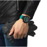 Tissot Herrenuhr T-Race Chronograph Quarz schwarz türkis T141.417.37.051.01