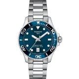 Tissot Seastar 1000 Damenuhr blau silberfarben mit Gliederband T120.210.11.041.00