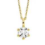 White Sense Anhänger 585 Gelbgold mit Labgrown Diamant 5,10 mm 4.51.4.2037