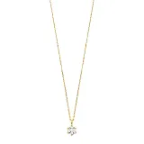 White Sense Anhänger 585 Gelbgold mit Labgrown Diamant 5,10 mm 4.51.4.2037